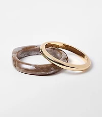Marbleized Bangle Bracelet Set
