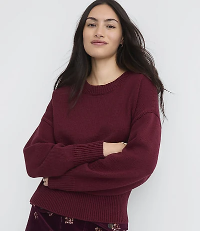 Ribtrim Dolman Sweater