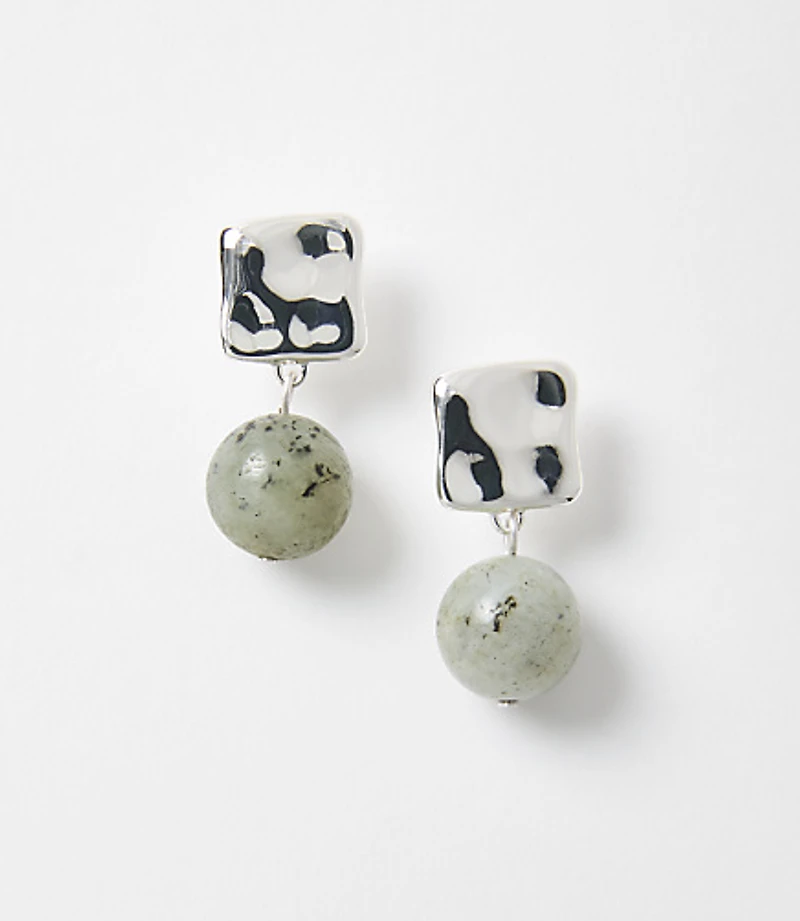 Marbleized Ball Drop Earrings