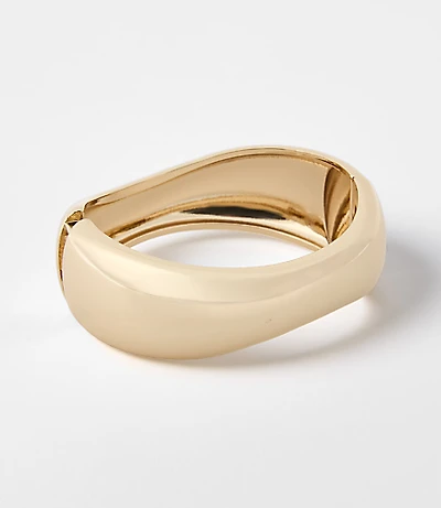 Wavy Metal Cuff Bracelet