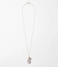 Marbleized Cluster Pendant Necklace