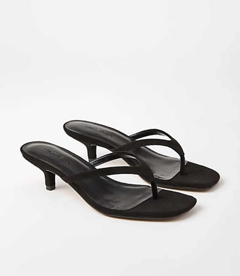 LOFT Versa Heeled Thong Sandals