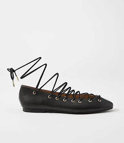 Lace Up Flats