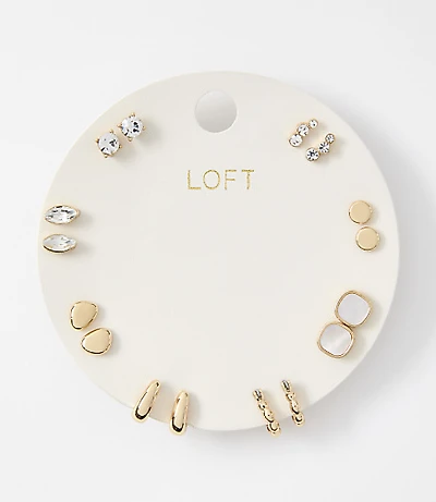 Modern Sparkle Stud Earring Set