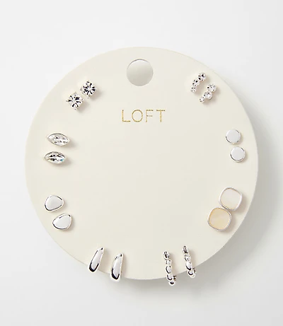 Modern Sparkle Stud Earring Set
