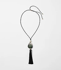 Tassel Pull Tie Statement Necklace
