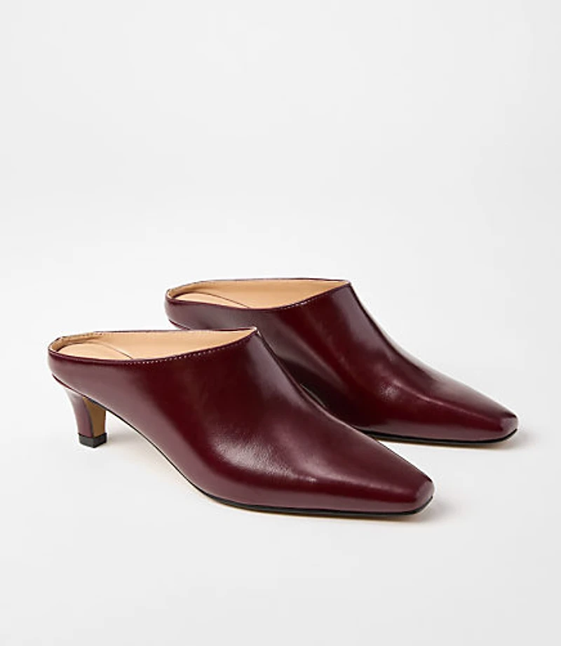 Modern Heeled Mules