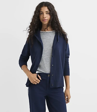 Petite Hoodie Cardigan