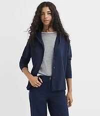 Petite Hoodie Cardigan