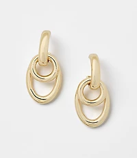 Linked Circle Drop Earrings