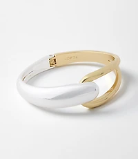 Mixed Metal Linked Cuff Bracelet