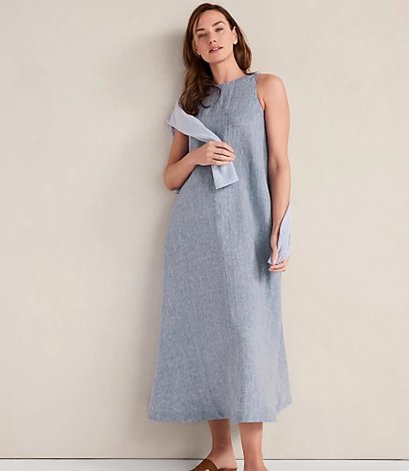 Haven Well Within Linen Boat Neck Maxi Dress