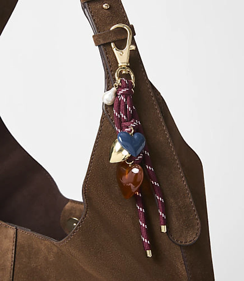 Rope Heart Bag Charm