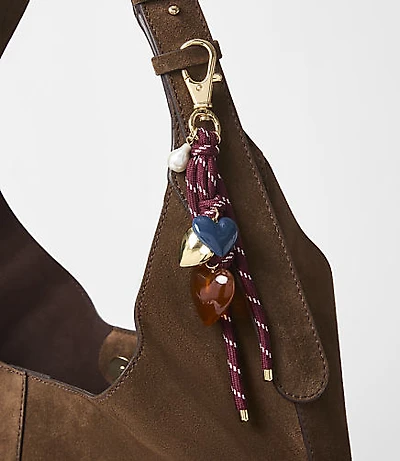 Rope Heart Bag Charm