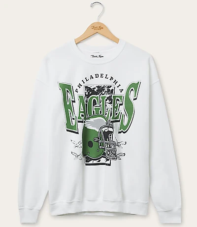 Junk Food Philadelphia Eagles Conversion Crew Fleece