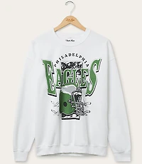 Junk Food Philadelphia Eagles Conversion Crew Fleece