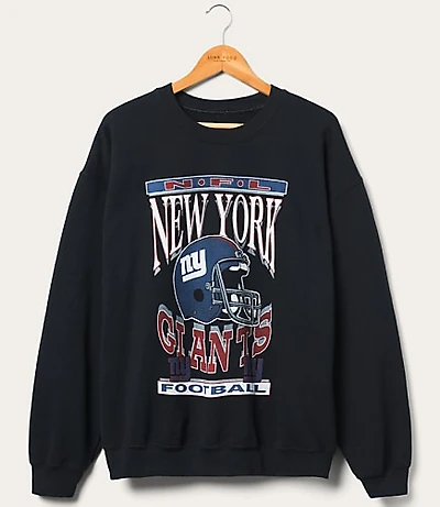 Junk Food New York Giants Helmet Flea Market Crew Fleece