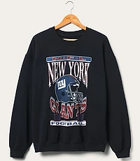 Junk Food New York Giants Helmet Flea Market Crew Fleece