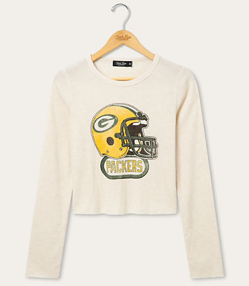 Junk Food Green Bay Packers Helmet Crop Thermal