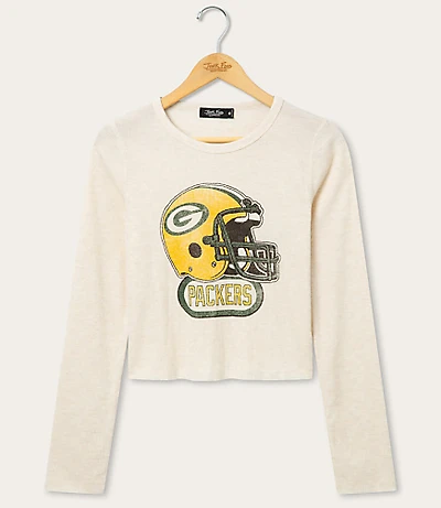 Junk Food Green Bay Packers Helmet Crop Thermal