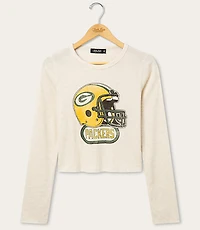 Junk Food Green Bay Packers Helmet Crop Thermal