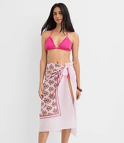 LOFT Beach Garden Stripe Sarong