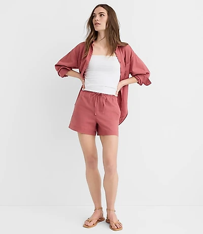 Sawyer Pull On Shorts Linen Cotton