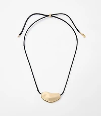 Metal Nugget Pull Tie Necklace