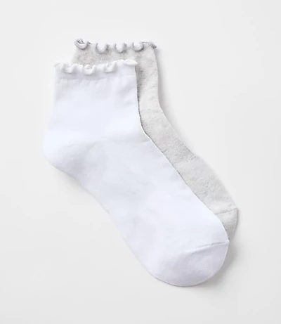 Ruffled Ankle Sock Set