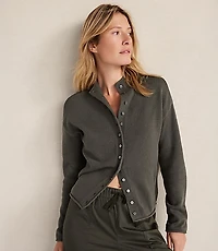 Haven Well Within Organic Cotton Roll Neck Cardigan