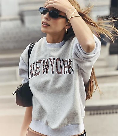 Leopard Print New York Sweatshirt