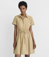 Tall Bubble Hem Mini Pocket Shirtdress