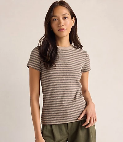 Haven Well Within Organic Cotton Short Sleeve Striped Tee