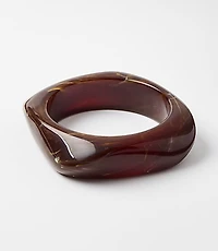 Marbleized Resin Bangle Bracelet