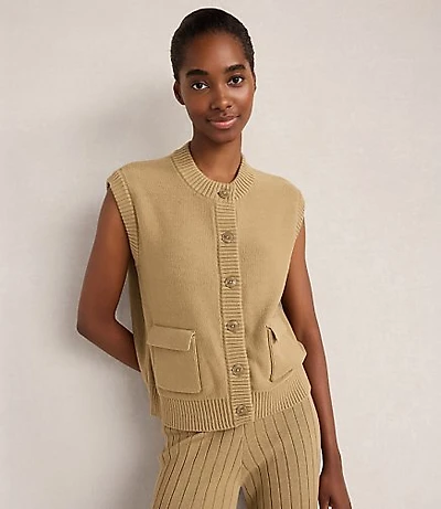 Haven Well Within Organic Cotton Button Front Vest