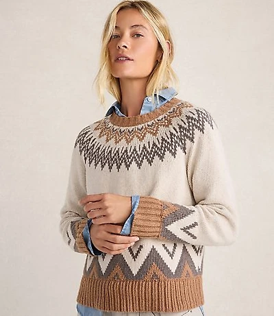 Haven Well Within Cotton Blend Fair Isle Sweater