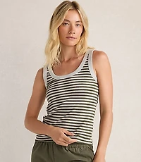 Haven Well Within Organic Cotton Essential Striped Scoop Neck Tank