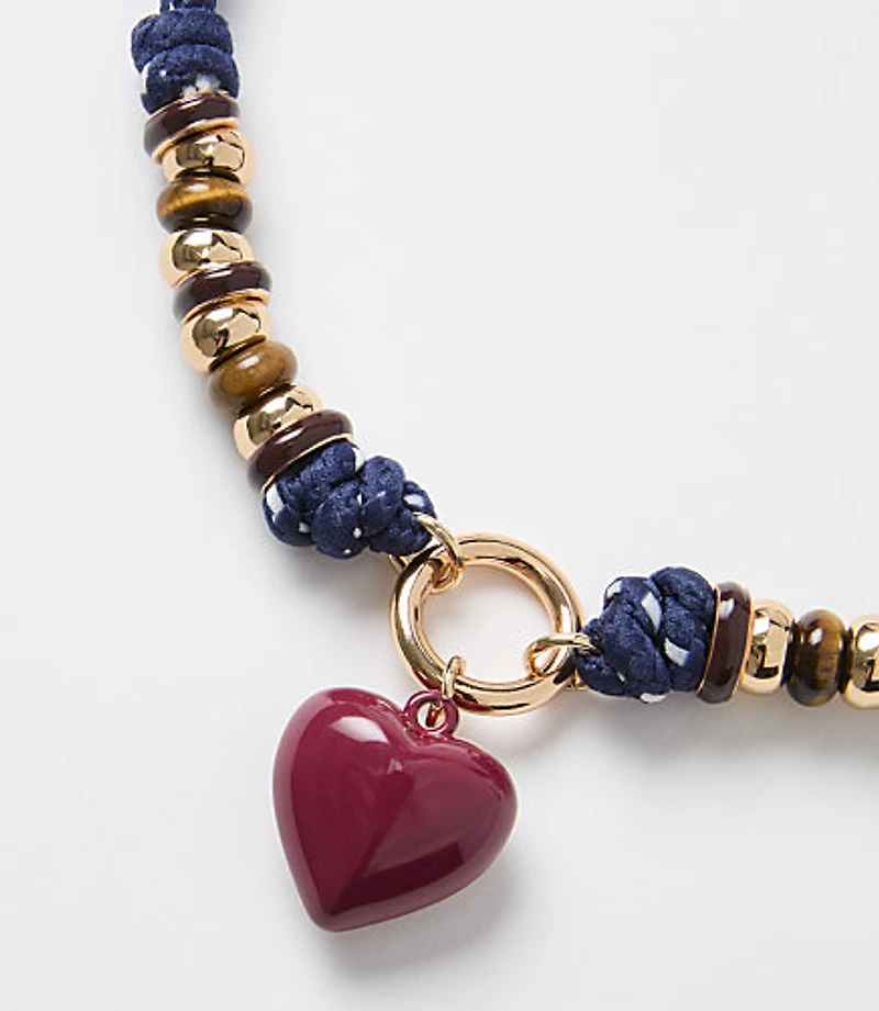 Heart Rope Necklace
