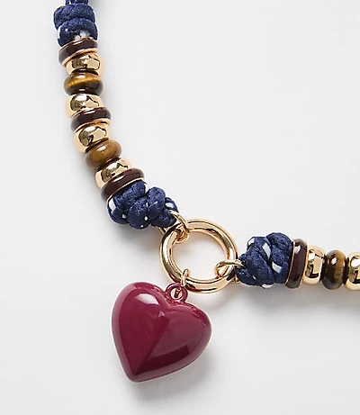Heart Rope Necklace