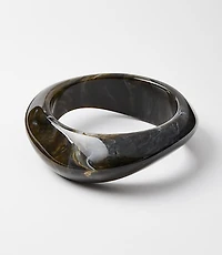Marbleized Resin Bangle Bracelet