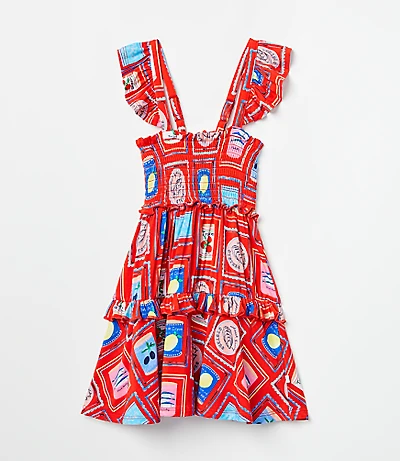 Posh Peanut x LOFT Smocked Babydoll Dress