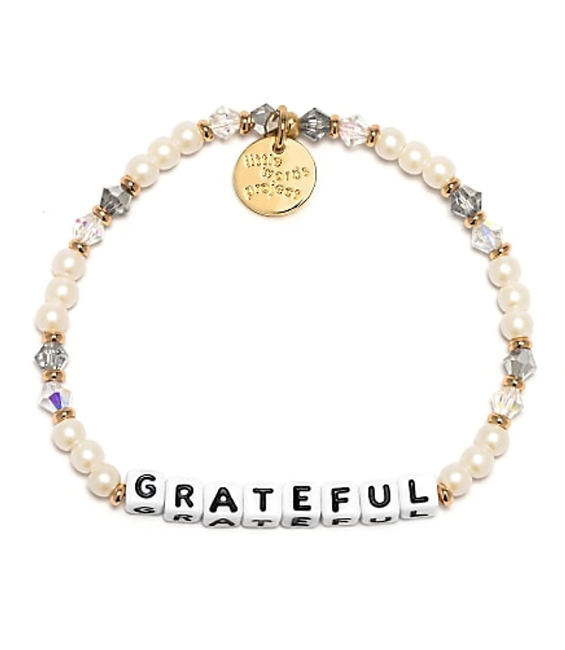 Little Words Project Grateful Stretch Bracelet