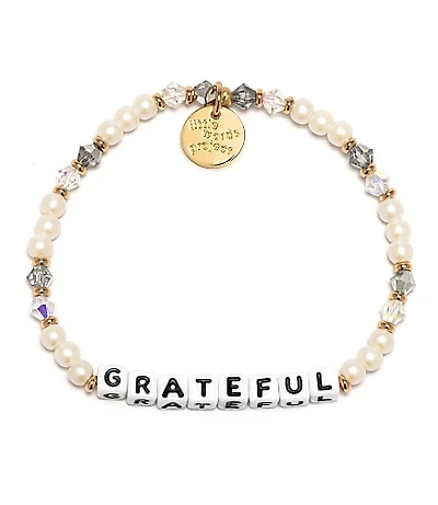 Little Words Project Grateful Stretch Bracelet