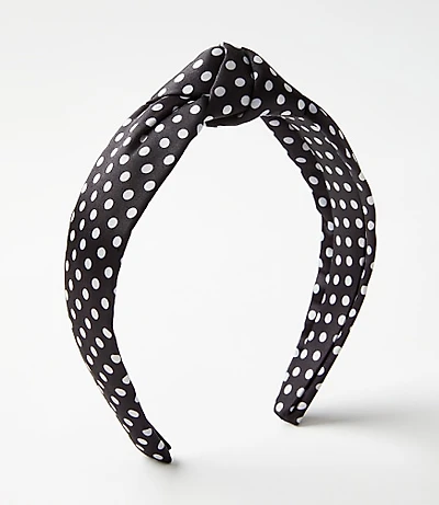 Polka Dot Knot Headband