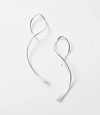 Swirl Pull Through Drop Earrings