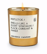 Anecdote Candles Mistletoe Gold Tumbler Candle