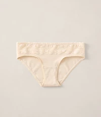 Haven Well Within Cotton Bikini with Lace Waist
