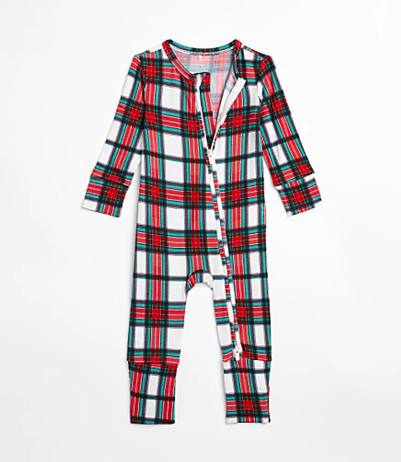 Posh Peanut Plaid Convertible One-Piece