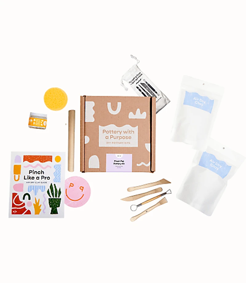 Pottery With A Purpose Beginner Pottery Kit - Air Dry