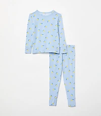 Posh Peanut X LOFT Lemon Long Sleeve Basic Pajama